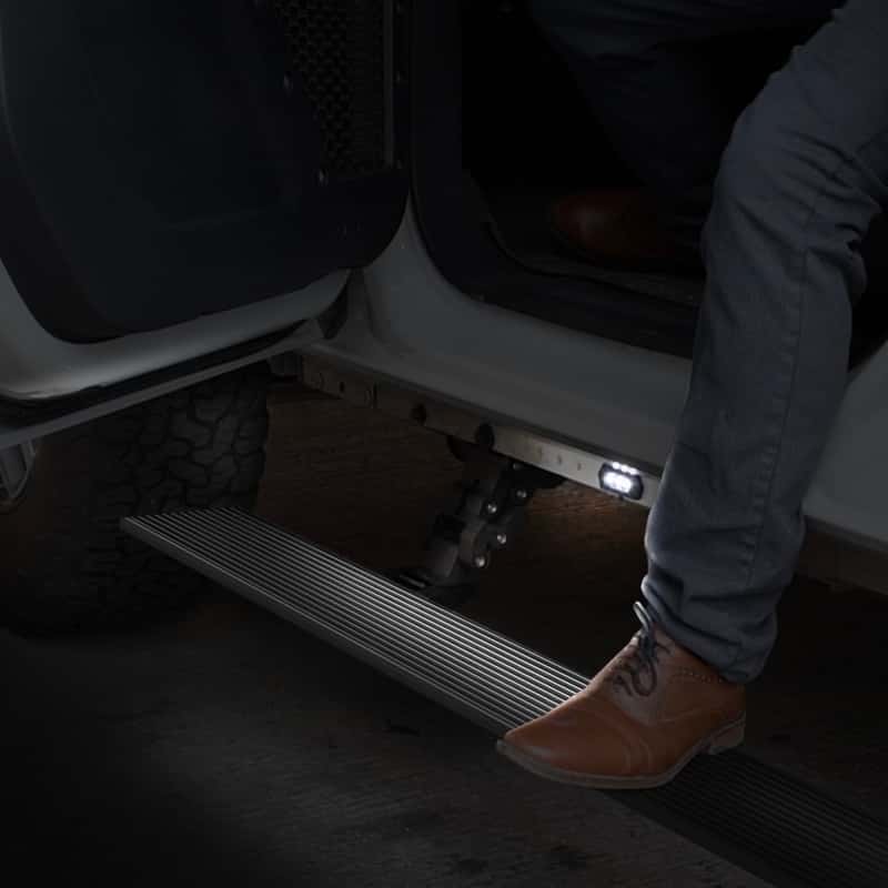 Go Rhino — RealTruck 18-24 Jeep Wrangler 2dr VoltStep Electric Running Board Kit (No Drill) - Tex. Blk
VoltStep Elec. Board - view 1