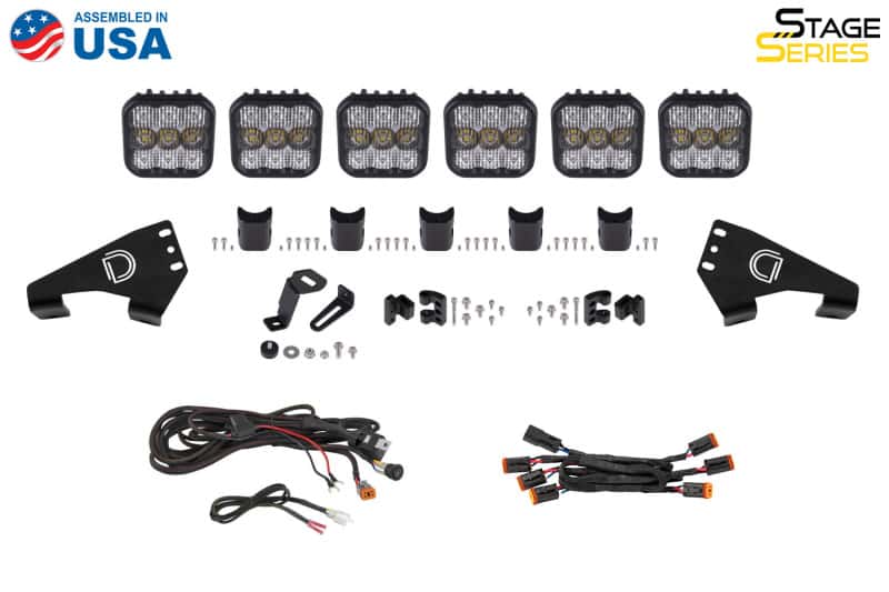 Diode Dynamics — Diode Dynamics Stage Series Roof Bracket Kit for 2020-Present Polaris RZR - view 8