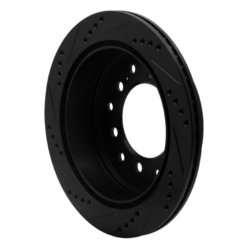 R1 Concepts — R1 01-09 Lexus GX470 Rear Right Drilled & Slotted Black Brake Rotor
R1 Brake Rotor Drill - view 4