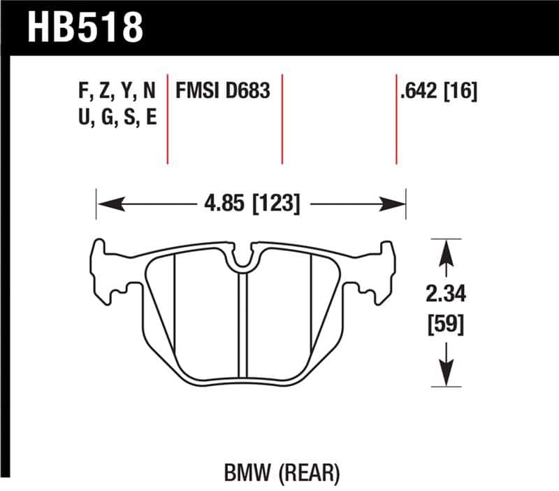 Hawk Performance — Hawk HP+ Street Brake Pads
Disc Brake Pad - view 1