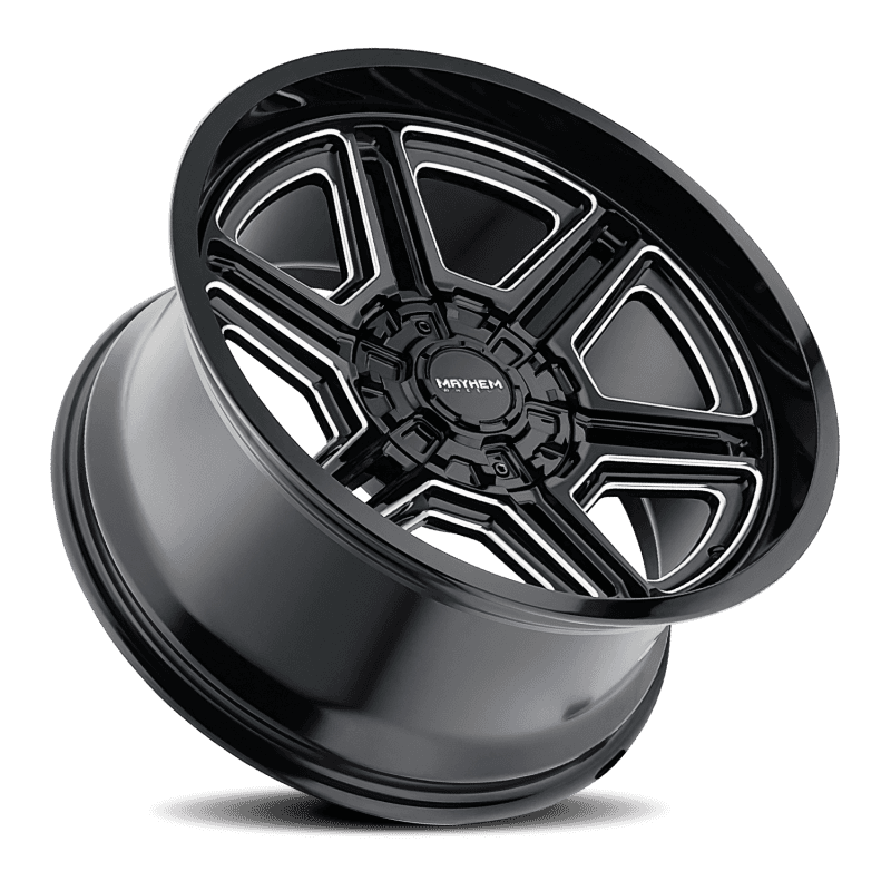Mayhem — Mayhem 8117 Hermosa 20x10 / 5x127 BP/ -25mm Offset / 87mm Hub Black/Milled Wheel
MAYHEM 8117 - view 3