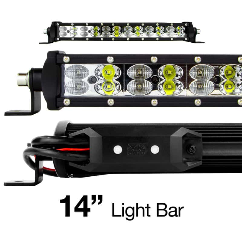 XKGLOW — XK Glow RGBW Light Bar High Power Offroad Work/Hunting Light w/ Bluetooth Controller 14In - view 1