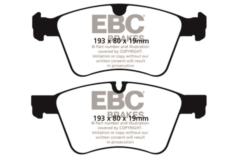 EBC — EBC 08-10 Mercedes-Benz GL320 3.0 TD (373mm Front Rotors) Ultimax2 Front Brake Pads
Disc Brake Pad - view 1