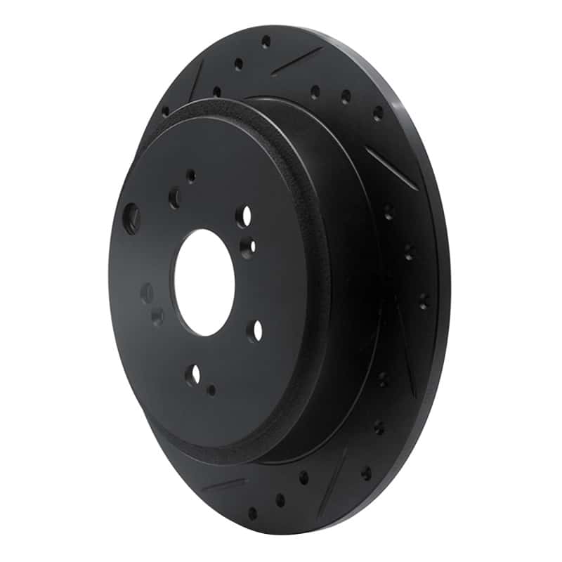 R1 Concepts — R1 01-08 Acura MDX Rear Left Drilled & Slotted Black Brake Rotor
R1 Brake Rotor Drill - view 2