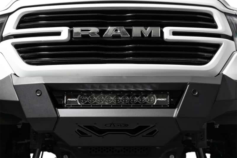 Addictive Desert Designs — Addictive Desert Designs 19-24 RAM 1500 Black Label Front Bumper
Bumper- Front - view 4