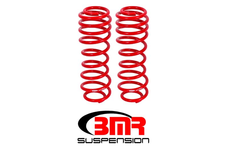 BMR Suspension — BMR 05-14 S197 Mustang GT/GT500 Rear Performance/Drag Lowering Springs - Red
Lowering Springs - view 1