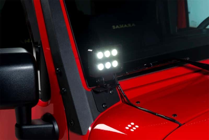 Putco — Putco 07-18 Jeep Wrangler JK - Qty 2 Luminix 4in Blocks w/ Window brackets Luminix Jeep LED Kits
LED Light Bar - view 3