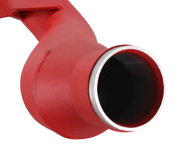 aFe — aFe BladeRunner Intercooler Tube Hot Side 3in Ram 1500 14-15 EcoDiesel V6-3.0L (td) - Red
Hot Charge Pipe - view 4