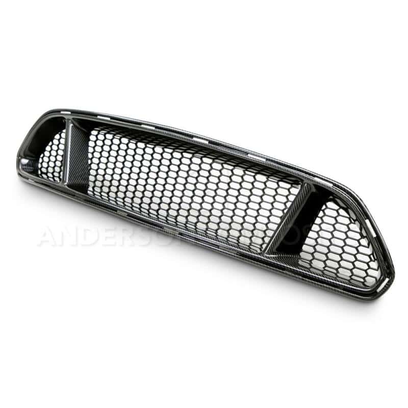 Anderson Composites — Anderson Composites 15-16 Ford Mustang Type-GT Front Upper Grille - view 2