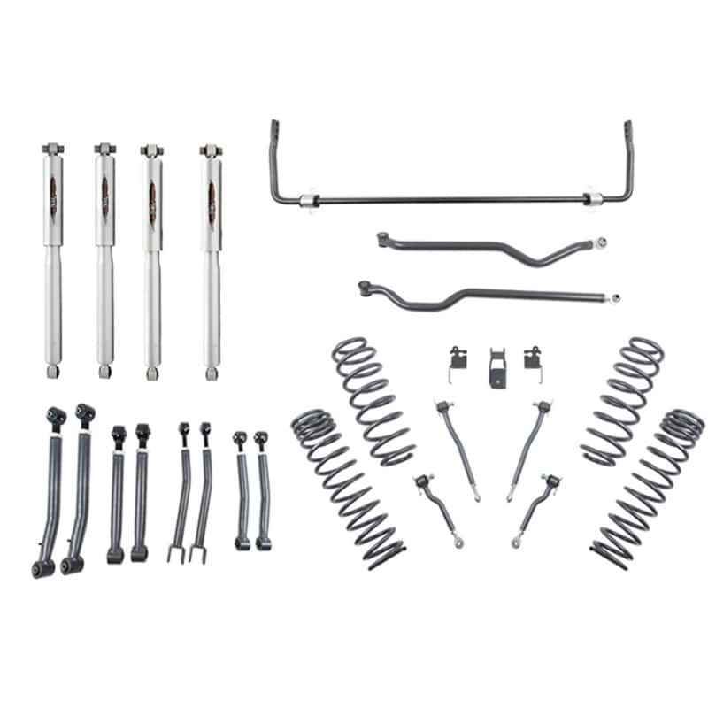 Belltech — Belltech 18-19 Wrangler Rubicon JL 4dr 4in Trail Performance Lift Kit w/ Rear Sway Bar
LIFT KIT - view 2