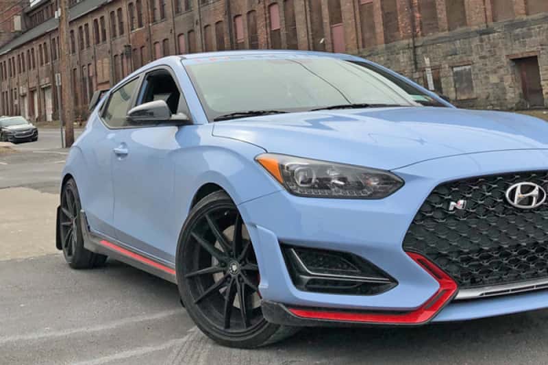 Rally Armor — Rally Armor 19-22 Hyundai Veloster N Black UR Mud Flap w/ Red Logo
Mud Flap - view 3