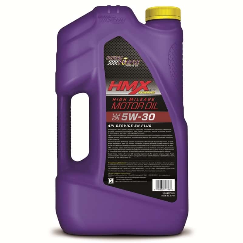 Royal Purple — Royal Purple HMX Premium Synthetic High Mileage 5W30 Motor Oil - 5 Quart
Engine Oil - view 2