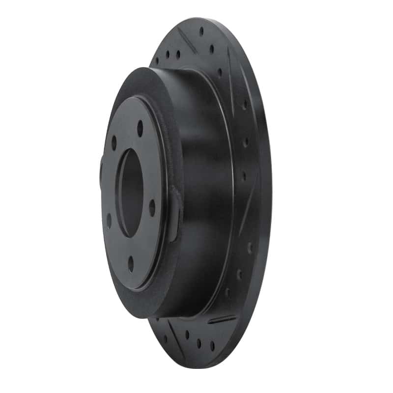 R1 Concepts — R1 95-02 Mazda Millenia Rear Right Drilled & Slotted Black Brake Rotor
R1 Brake Rotor Drill - view 2