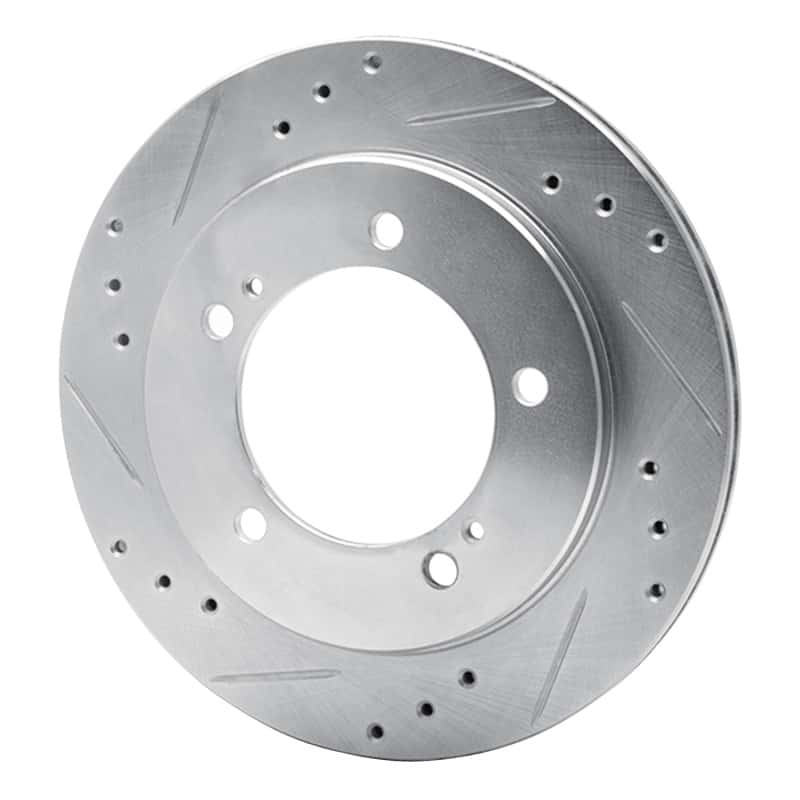 R1 Concepts — R1 99-04 Chevrolet Tracker Front Left Drilled & Slotted Silver Brake Rotor
R1 Brake Rotor Drill - view 2