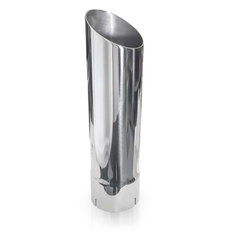 Stainless Works — Stainless Works Single Wall Slash Cut Exhaust Tip - 3 1/2in Body 3in ID Inlet - view 2