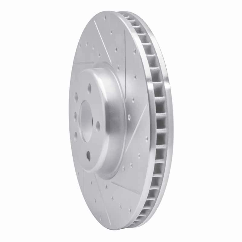 R1 Concepts — R1 16-25 BMW i4 Right Front Drilled & Slotted Silver Brake Rotor
R1 Brake Rotor Drill - view 2