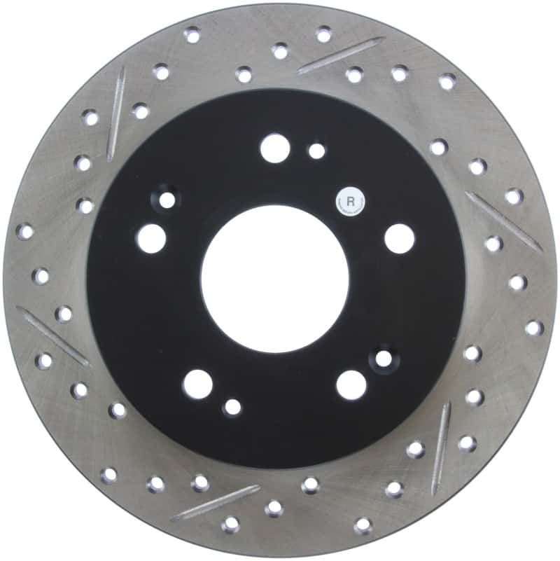 Stoptech — StopTech 06-09 Honda Civic Ex/Si Slotted & Drilled Right Rear Rotor
Disc Brake Rotor
Slot/Drill Rotor - view 2