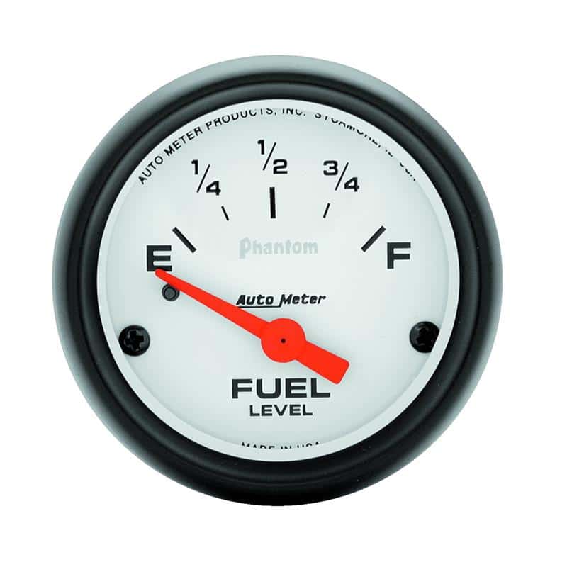 AutoMeter — Autometer Phantom 2-1/16 inch Fuel Level Gauge
2" FUEL LEVEL, 0 E/3 - view 2