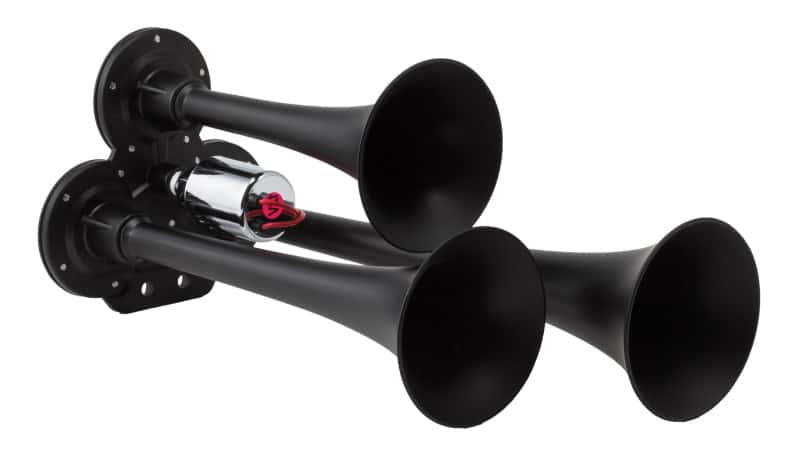 Kleinn Air Horns — Kleinn Chrome Triple Horn/ 12.5In/10In/7.5In - Chrome-Plated Zinc Alloy
Compact Triple Horn - view 3