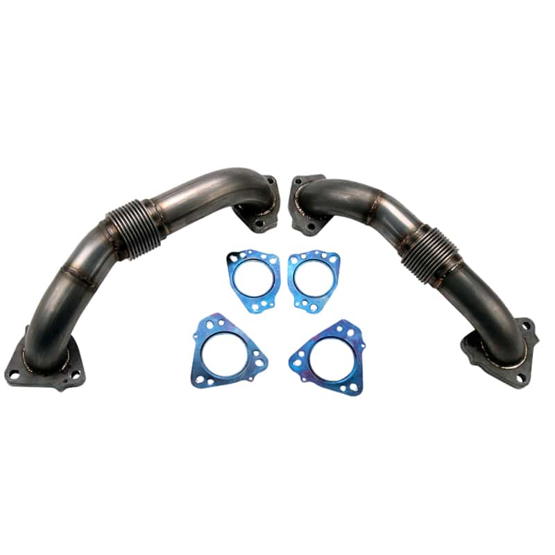Wehrli — Wehrli 17-24 Chevrolet 6.6L L5P Duramax 2in Stainless Up Pipe Kit w/Gaskets
UpPipes 17-25 SS - view 3