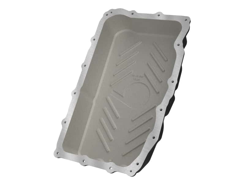 aFe — aFe 20-26 GM Trucks L6 3.0L Transmission Pan - Black w/ Machined Fins
Transmission Pan - view 3
