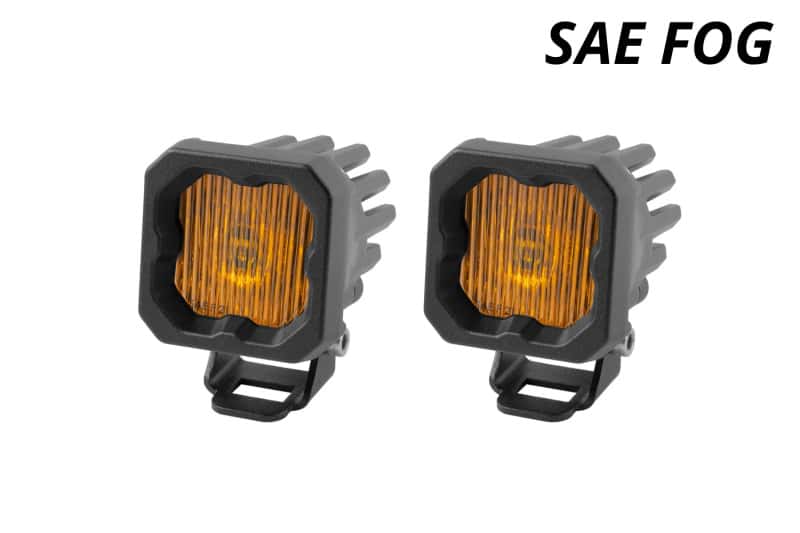 Diode Dynamics — Diode Dynamics Stage Series C1 LED Pod - Yellow SAE Fog Standard ABL (Pair) - view 2