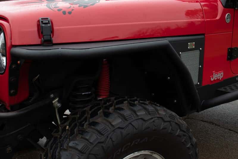 Fishbone Offroad — Fishbone Offroad 97-06 Jeep Wrangler Front Tube Fenders Paintable Mesh Upgrade - view 3