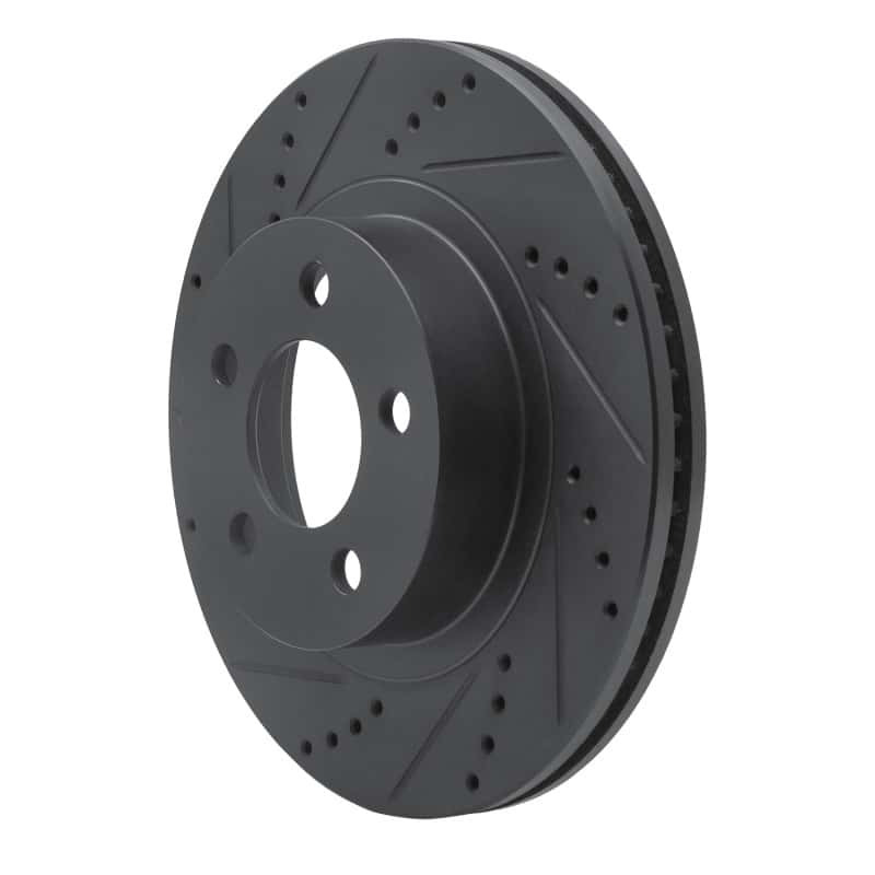 R1 Concepts — R1 01-11 Ford Ranger (USA/Canada) Front Left Drilled & Slotted Black Brake Rotor
R1 Brake Rotor Drill - view 2