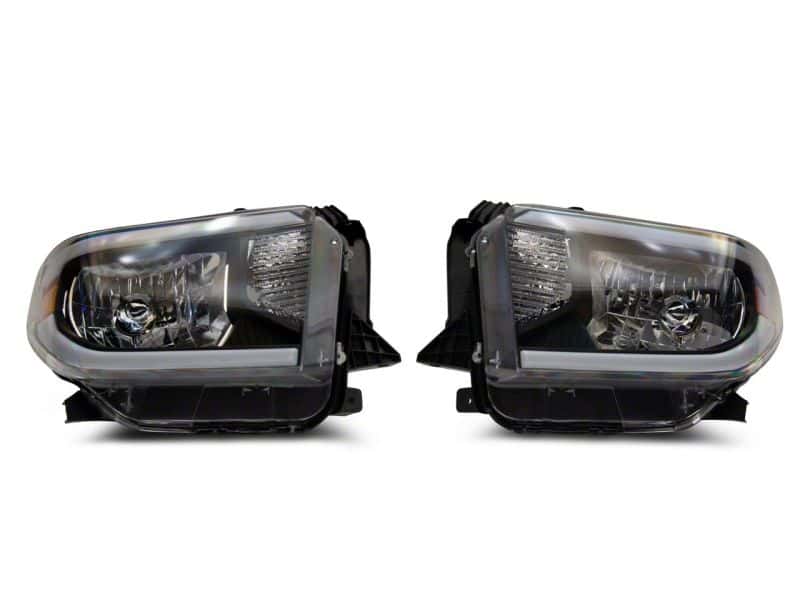 Raxiom — Raxiom 14-21 Toyota Tundra Axial Series Headlights w/ LED Bar- Blk Housing (Clear Lens)
Headlights - view 2