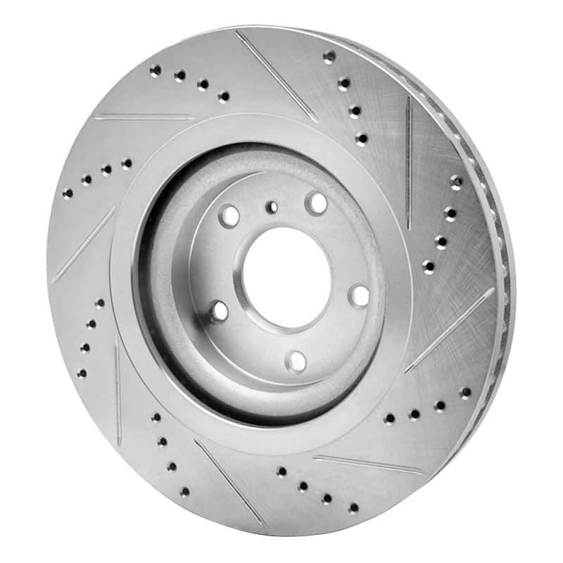R1 Concepts — R1 19-24 Infiniti QX55 Front Left Drilled & Slotted Silver Brake Rotor
R1 Brake Rotor Drill - view 4