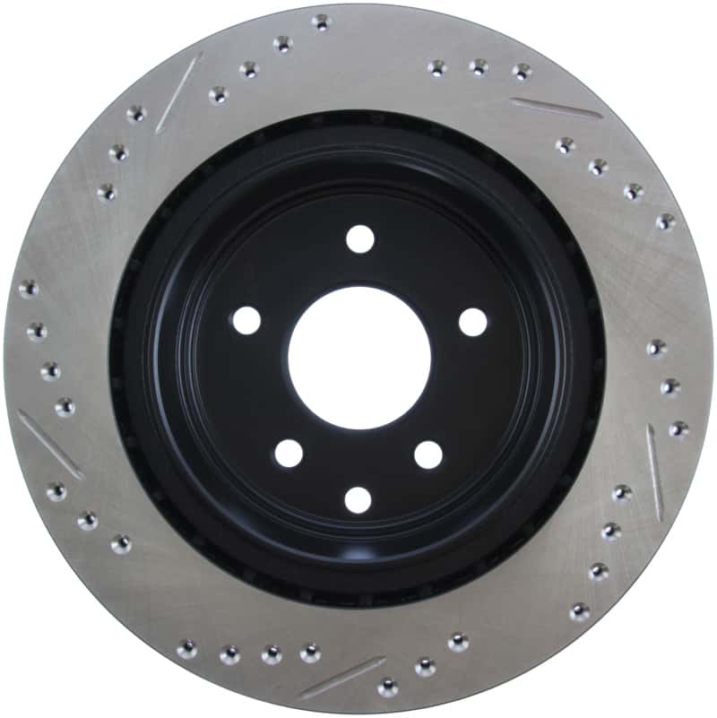 Stoptech — StopTech 06-07 350Z / 05-07 G35 / 06-07 G35X SportStop Slotted & Drilled Rear Left Rotor
Slot/Drill Rotor - view 5