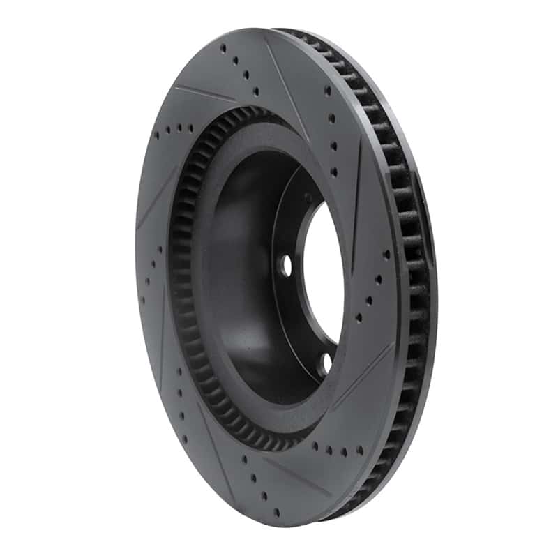 R1 Concepts — R1 07-22 Lexus LX570 Front Left Drilled & Slotted Black Brake Rotor
R1 Brake Rotor Drill - view 4
