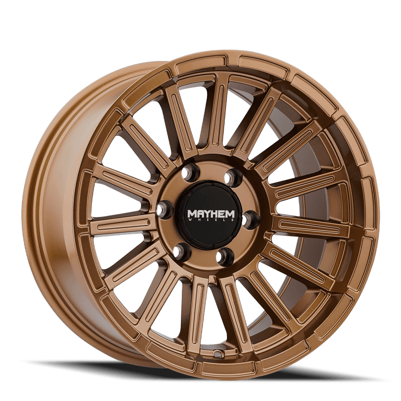 Mayhem — Mayhem 8309 Granite 17x9 / 5x127 BP / 0mm Offset / 78.1mm Hub Matte Bronze
MAYHEM 8309 - view 2