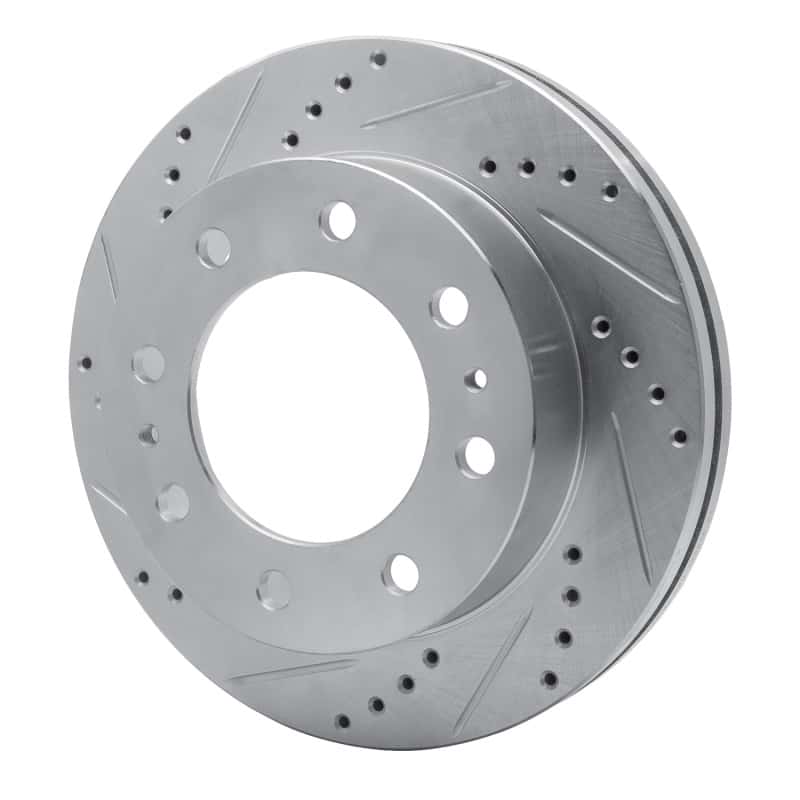 R1 Concepts — R1 94-99 Dodge Ram 2500 Front Left Drilled & Slotted Silver Brake Rotor
R1 Brake Rotor Drill - view 2