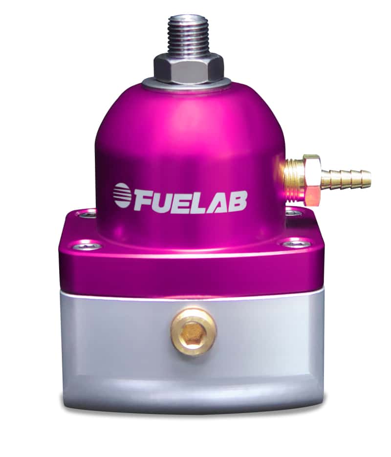 Fuelab — Fuelab 515 TBI Adjustable FPR Large Seat 10-25 PSI (2) -10AN In (1) -6AN Return - Purple
Fuel Pressure Reg - view 1