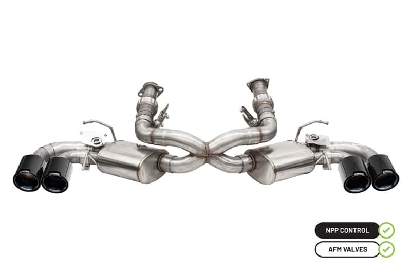 CORSA Performance — Corsa 20-25 Chevrolet Corvette C8 RWD 3in Valved Cat-Back w/AFM w/4.5in Carbon Fiber Black PVD Tips
Exhaust - view 1