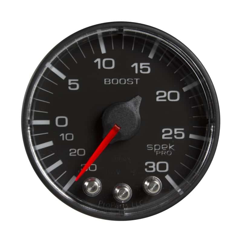 AutoMeter — Autometer Spek-Pro 52.4mm 30inHG-30PSI Digital Stepper Motor Vac/Boost Gauge
GA 2" BST 30 BFB SPK - view 1