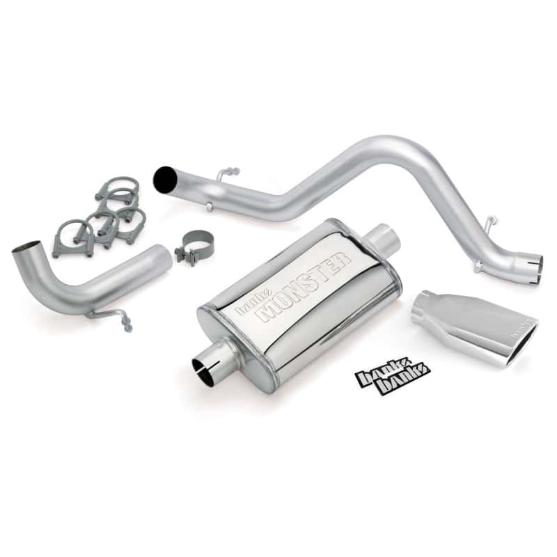 Banks Power — Banks Power 12-15 Jeep 3.6L Wrangler (All) - 2dr Monster Exh Sys - SS Single Exh w/ Chrome Tip
Performance Exhausts
Monster Exhaust - view 3