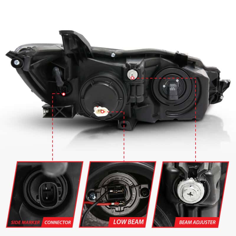 ANZO — ANZO Projector Headlights With Plank Style Design Black w/Amber 15-16 Toyota Camry (4DR)
Head Light Set
HdLtSet - view 5
