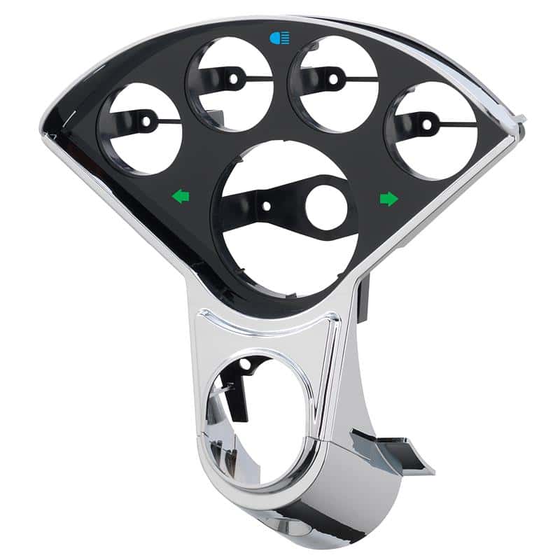 AutoMeter — Autometer 55-56 Chevy Cars 5-Gauge Dash Panel (Fits One 3-3/8in Tach & Four 2-1/16in Gauges)
DASH PANEL, 55-56 C - view 3
