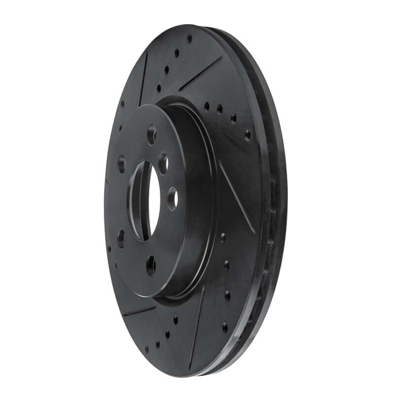 R1 Concepts — R1 14-21 Mini Cooper (Excl Clubman) Front Left Drilled & Slotted Black Brake Rotor
R1 Brake Rotor Drill - view 2