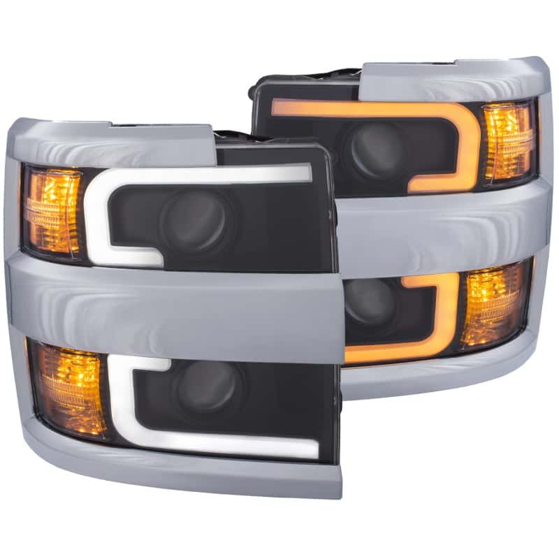 ANZO — ANZO Projector Headlights 15-17 Chevrolet Silverado 2500HD / 3500HD Black w/ Chrome Rim
Head Light Set
HdLtSet - view 1