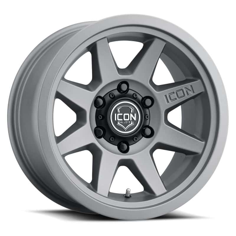 ICON — ICON Rebound 17x8.5 6x5.5 0mm Offset 4.75in BS 106.1mm Bore Charcoal Wheel
REBOUND SLX WHEEL - view 1