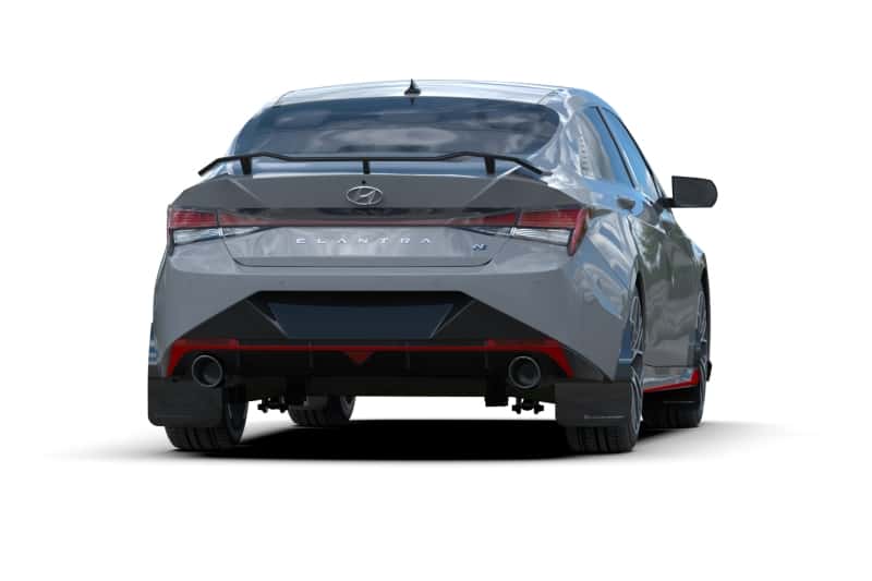Rally Armor — Rally Armor 22-23 Hyundai Elantra N & N Line Black UR Mud Flap w/Light Blue Logo
Mud Flap - view 5