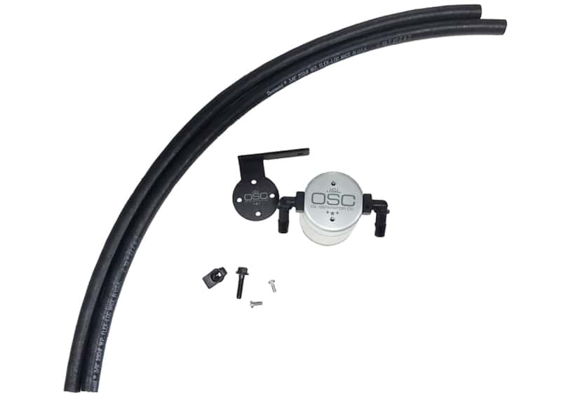 J&L — J&L 13-18 Ford Escape 2.0 EcoBoost 2.0 Oil Separator 3.0 Passenger Side - Clear Anodized
Oil Separator - view 1