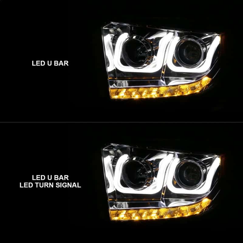 ANZO — ANZO 2014-2016 Toyota Tundra Projector Headlights w/ U-Bar Chrome
Head Light Set
HdLtSet - view 13