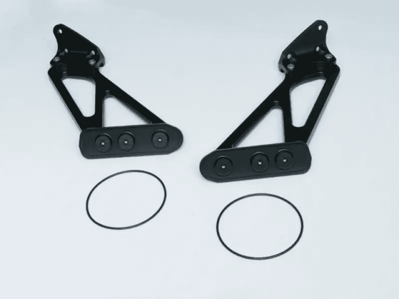 Cusco — Cusco 23+ Honda Civic Type-R (FL5) Bolt-on/OE Replacement High Position Rear Wing Stay/Bracket Set - view 3