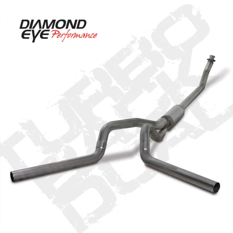 Diamond Eye Performance — Diamond Eye KIT 4in Turbo Back DUAL SS: 94-02 DODGE CUMMINS 5.9L
KIT; 4in.; TBDL; SS: - view 2