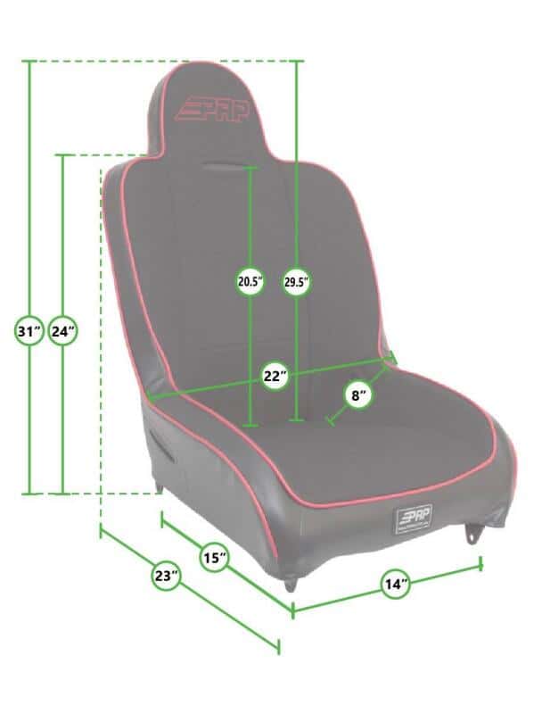PRP Seats — PRP Premier High Back Rear Suspension Seat - view 3