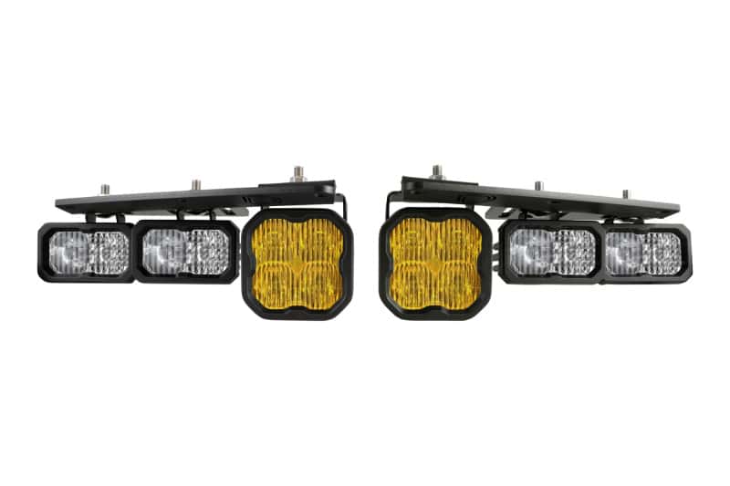 Diode Dynamics — Diode Dynamics 21-Up Ford Bronco Stage Series Fog Pocket Kit - Yellow Max - view 1